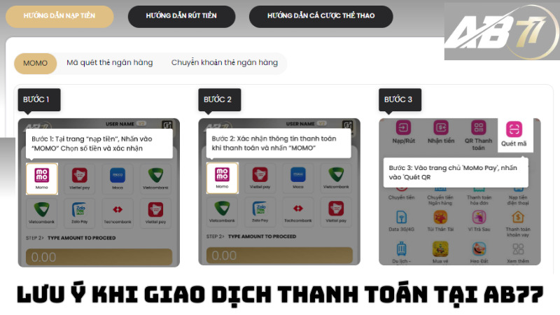 Giao dịch tại AB77 cần chú ý những gì?