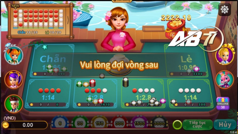 Phiên bản xóc đĩa siêu ấn tượng ở Game bài AB77